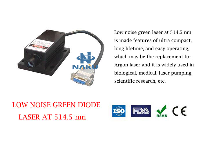 514.5nm Low Noise Green Laser 1~50mW